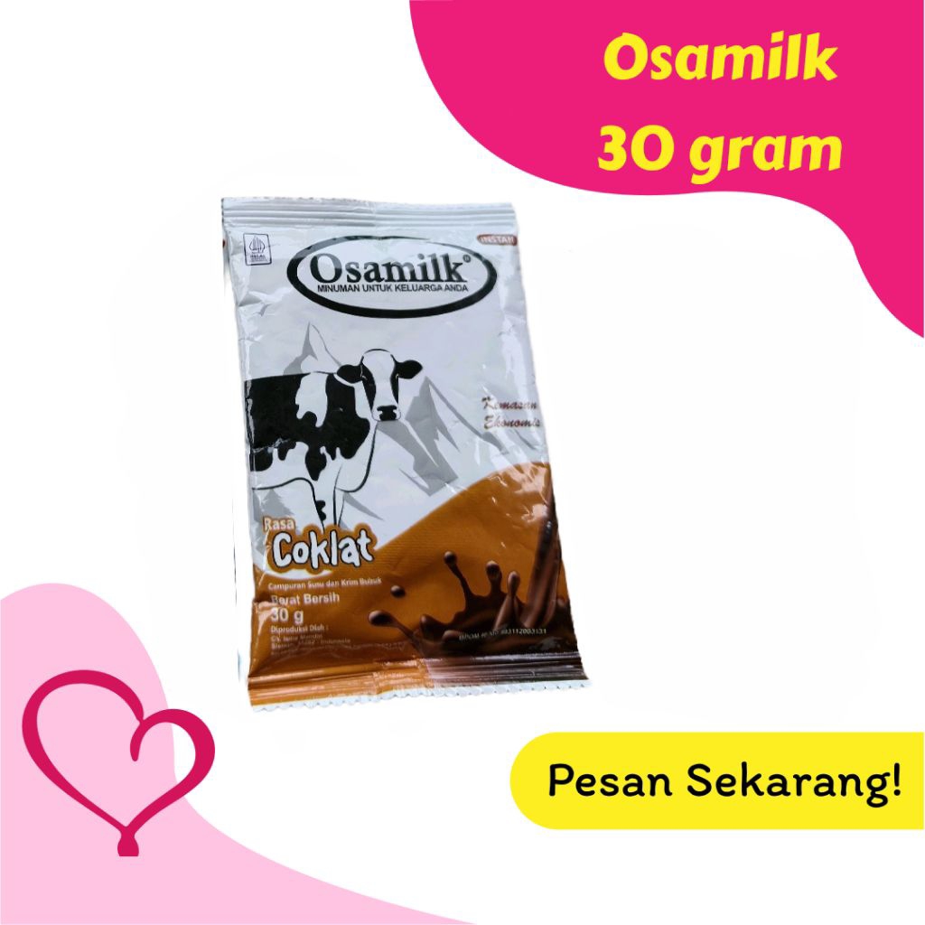 

osamilk renceng sachet rasa coklat 30gr