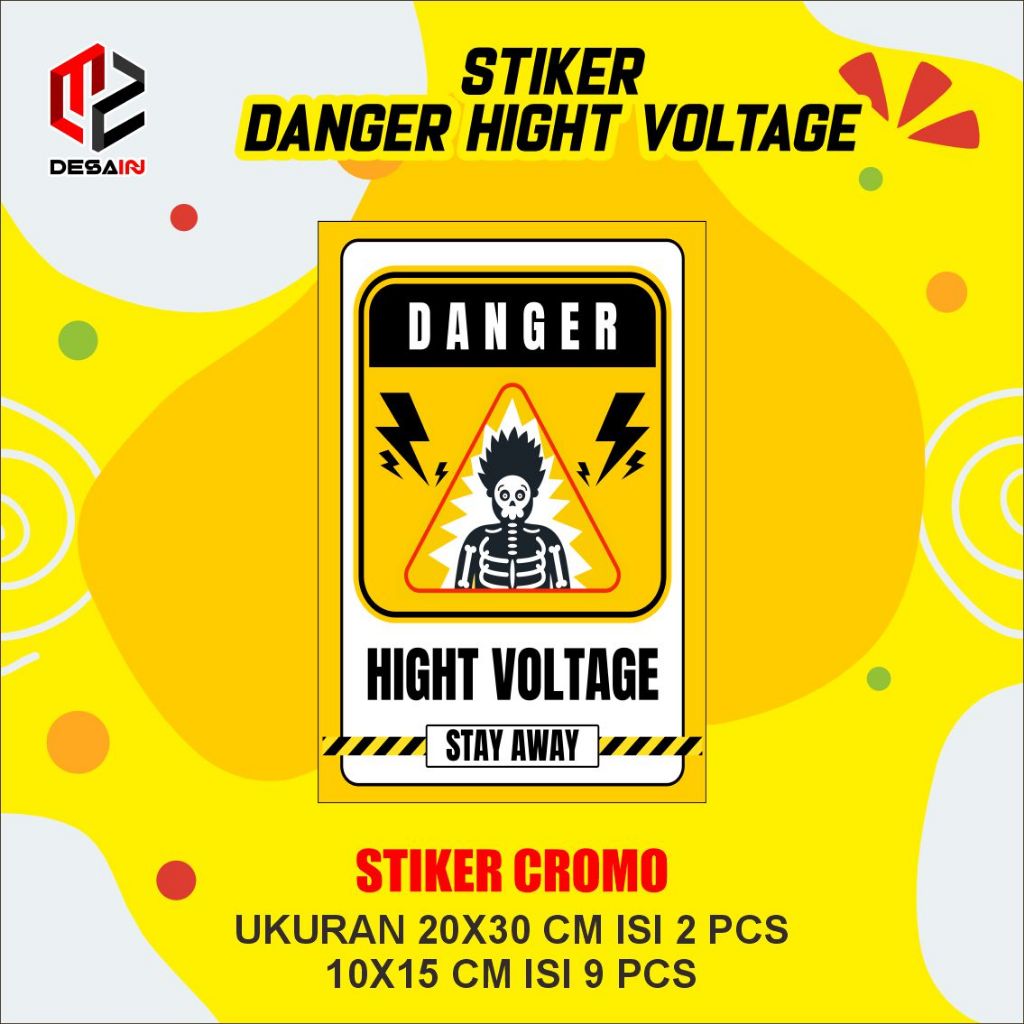 

STIKER DANGER HIGHT VOLTAGE CROMO