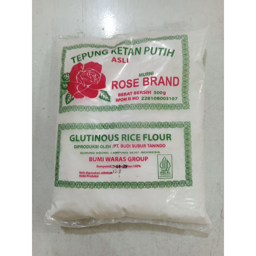 

ROSE BRAND tepung ketan putih 500gram
