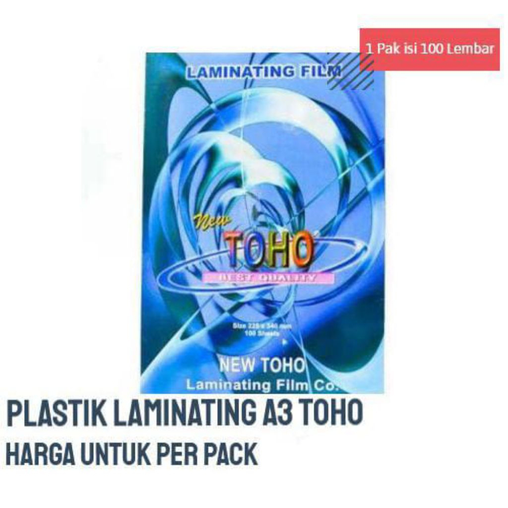 

Plastik Laminating Toho A3 100 Lembar