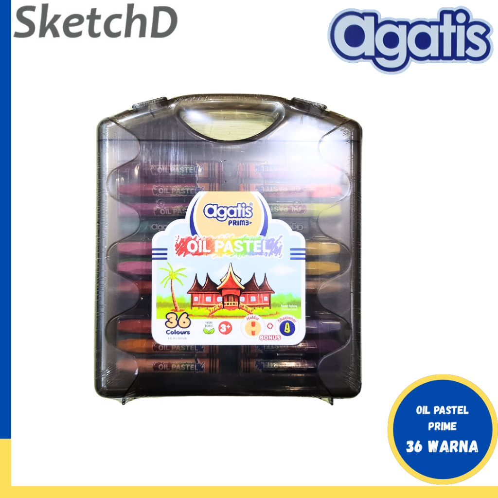 

Krayon Oil Pastel 36 Warna Agatis Prime Crayon Wax Colour Pewarna Minyak