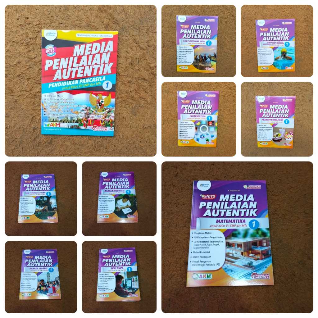 Buku Media Penilaian Autentik / MP SMP Kelas 7 Media Pena Tiga Serangkai Kurikulum Merdeka Per Judul