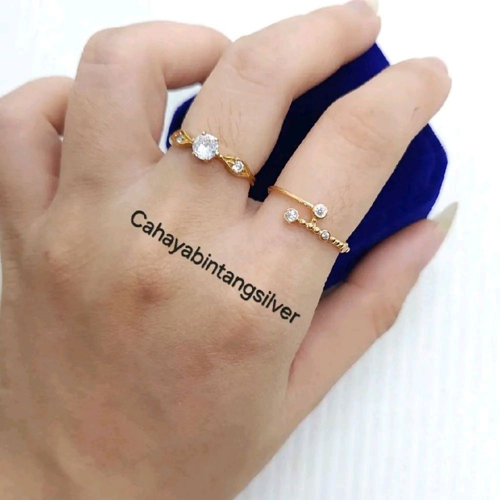 CINCIN PERAK 925,CINCIN WANITA,CINCIN SOLITER,PERAK $925 BISA BUY BACK