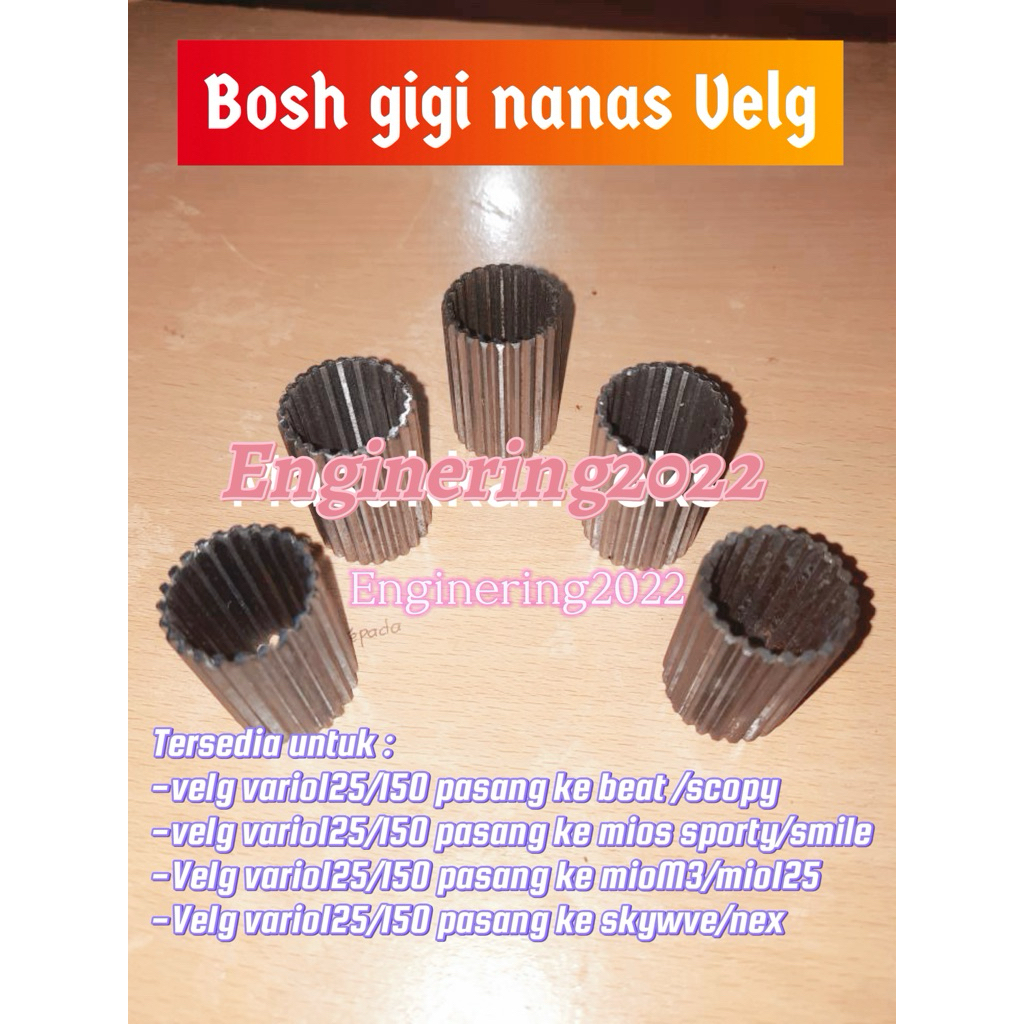 bosh gigi nanas velg vario125/150 pnp motor beat/mio/nouvo/beat/scoopy/vario110/mio m3/mioj