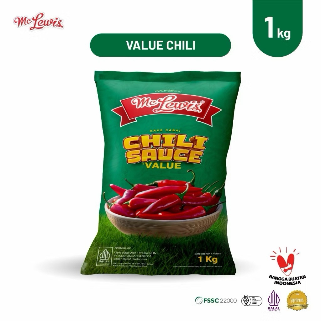 

Mc Lewis Chili Sauce Value - 1Kg