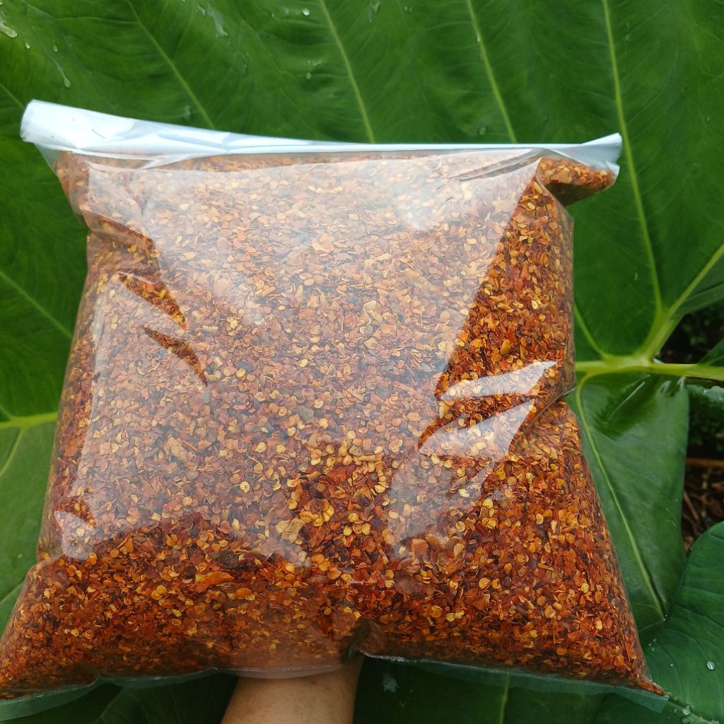 

Cabe Bubuk Plek kering Kemasan 1kg