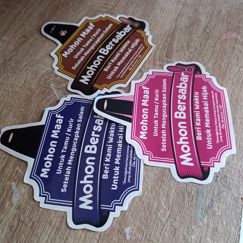 

Stiker Muslimah Mohon Bersabar