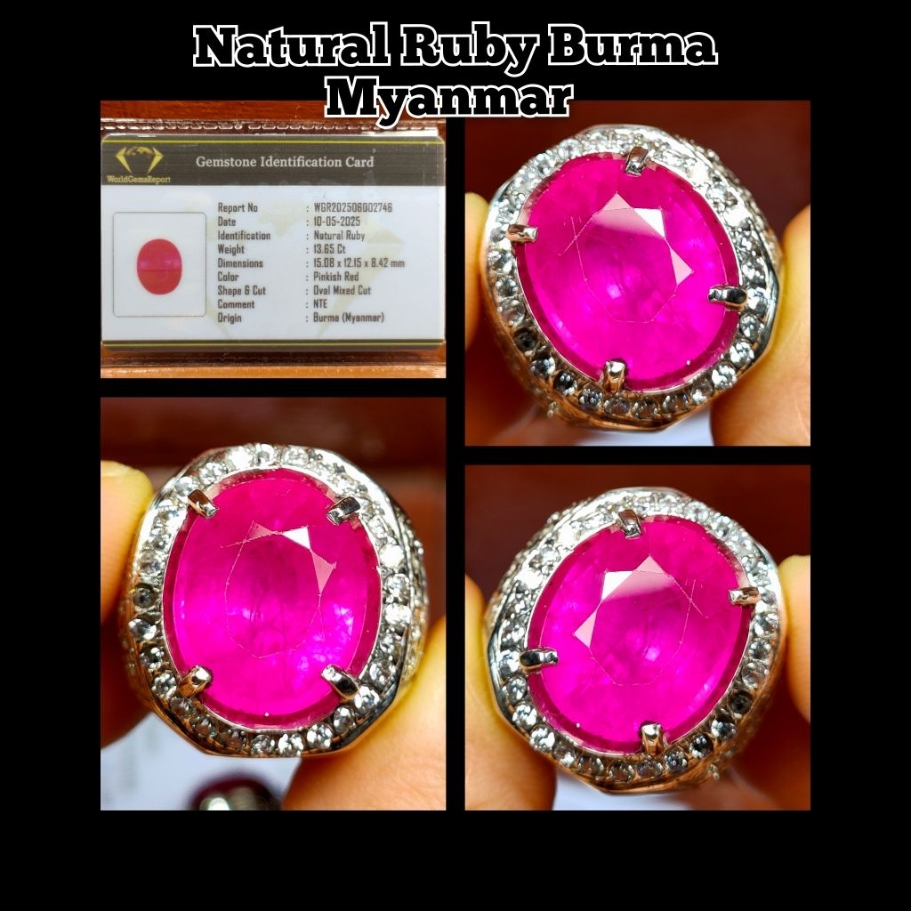 NATURAL CINCIN BATU RUBY BURMA RING PERAK