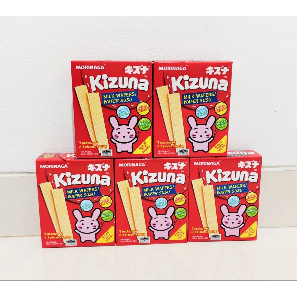

Morinaga Kizuna Milk Wafers 35 gram (Wafer Susu) - Camilan Biskuit Wafer Anak Bayi