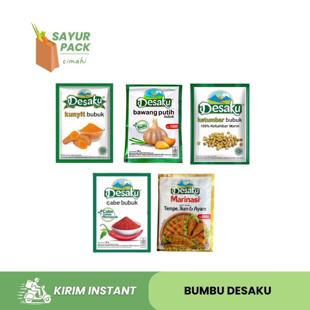 

BUMBU DESAKU SACHET | desaku | kunyit | bawang putih | ketumbar | cabe | marinasi ayam tempe ikan