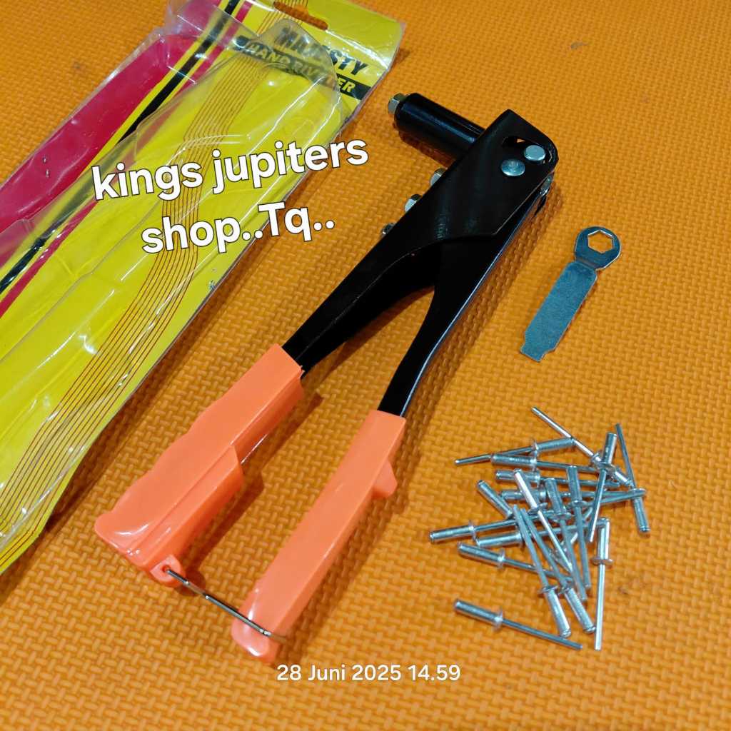 Alat RIVET + 20PC MATA RIPET dapat RIFET PAKU