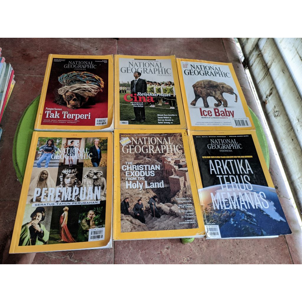 Majalah NGI National Geographic Indonesia Random Prelovod Judul Edisi Tahun 2005-2015