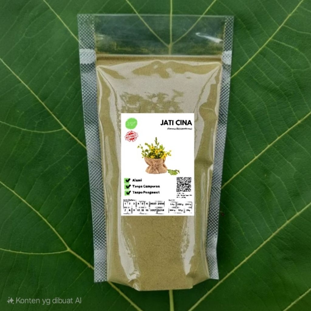 

Jati Cina Bubuk 100gram Serbuk Daun Jati Cina Murni