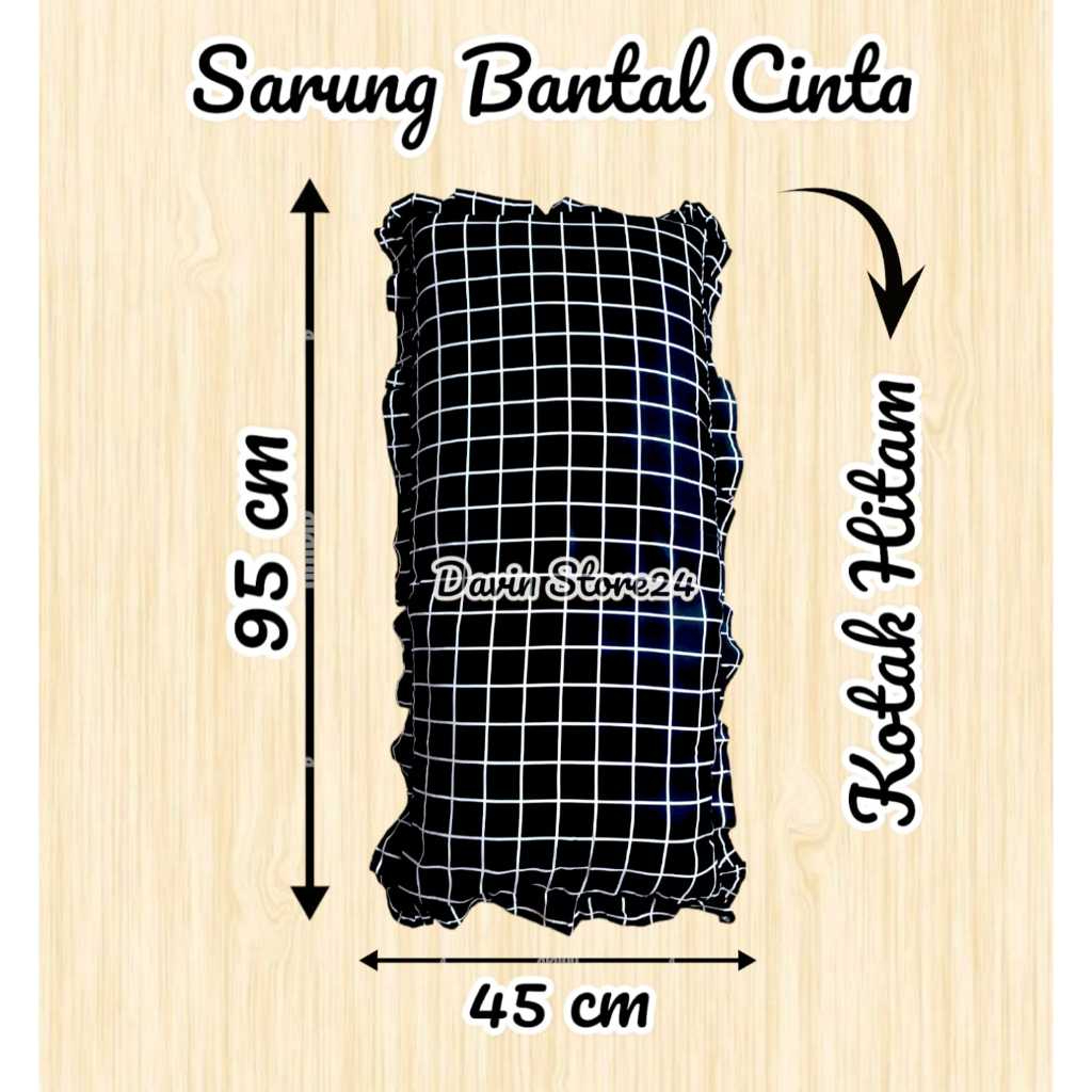 Promo Termurah Sarung Bantal Cinta Rumbai UK 45x95 Bahan Katun Halus Sangat Nyaman Dipakai Tidur