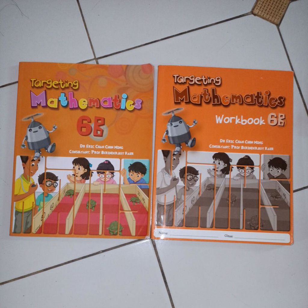 original. targeting mathematics 6b. workbook + textbook