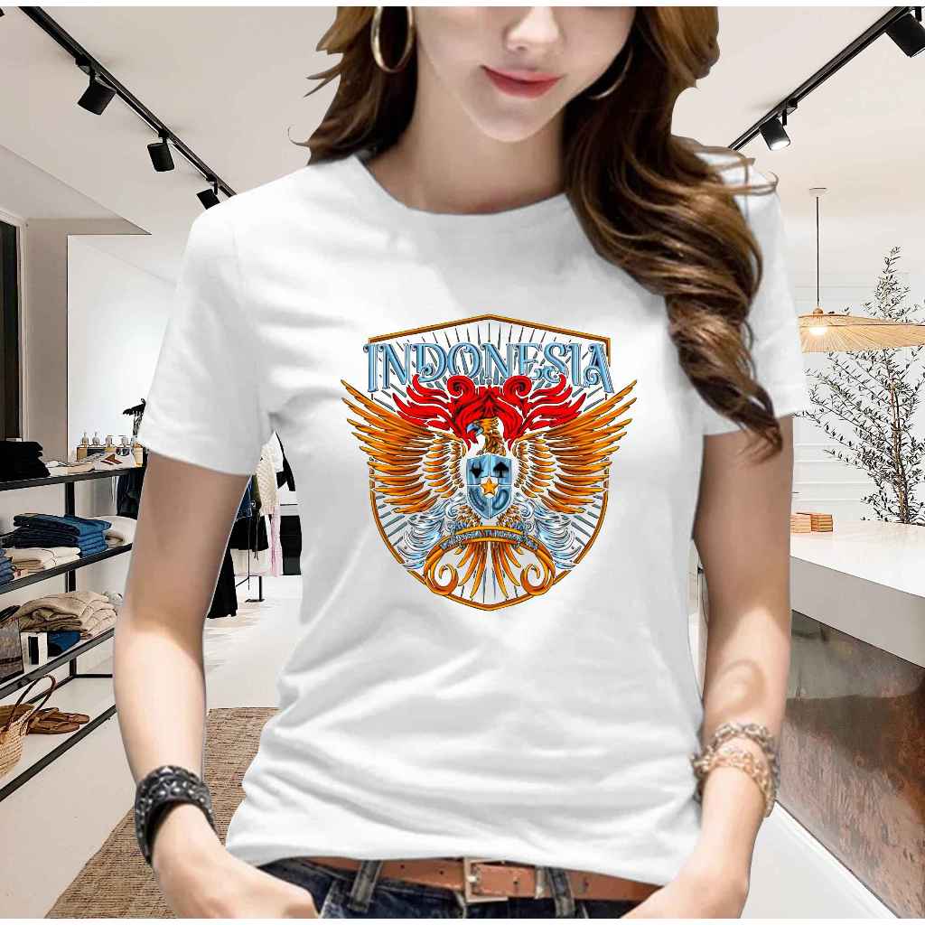 KAOS INDONESIA CINTA TANAH AIR  CEWEK /COWOK MODEL TRENDY HARGA PROMO TERBATAS