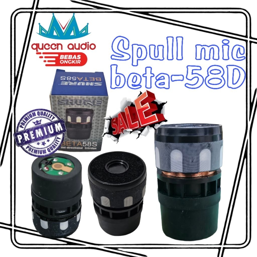 Spull mic BETA 58 / SM 58 / PRO 22 / kepala mic / mikrofon / spull kic kabel / mic wireless