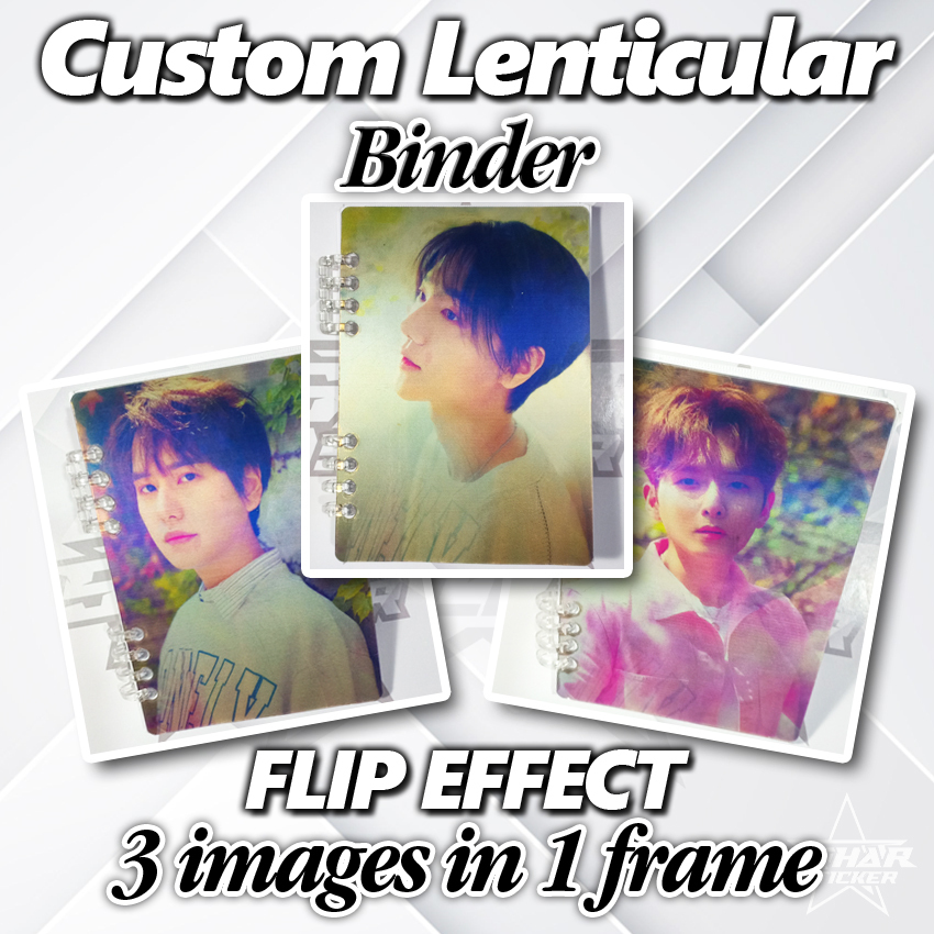 

[CL-10] Custom Lenticular Binder | Buku Isi Ulang | Flip Effect