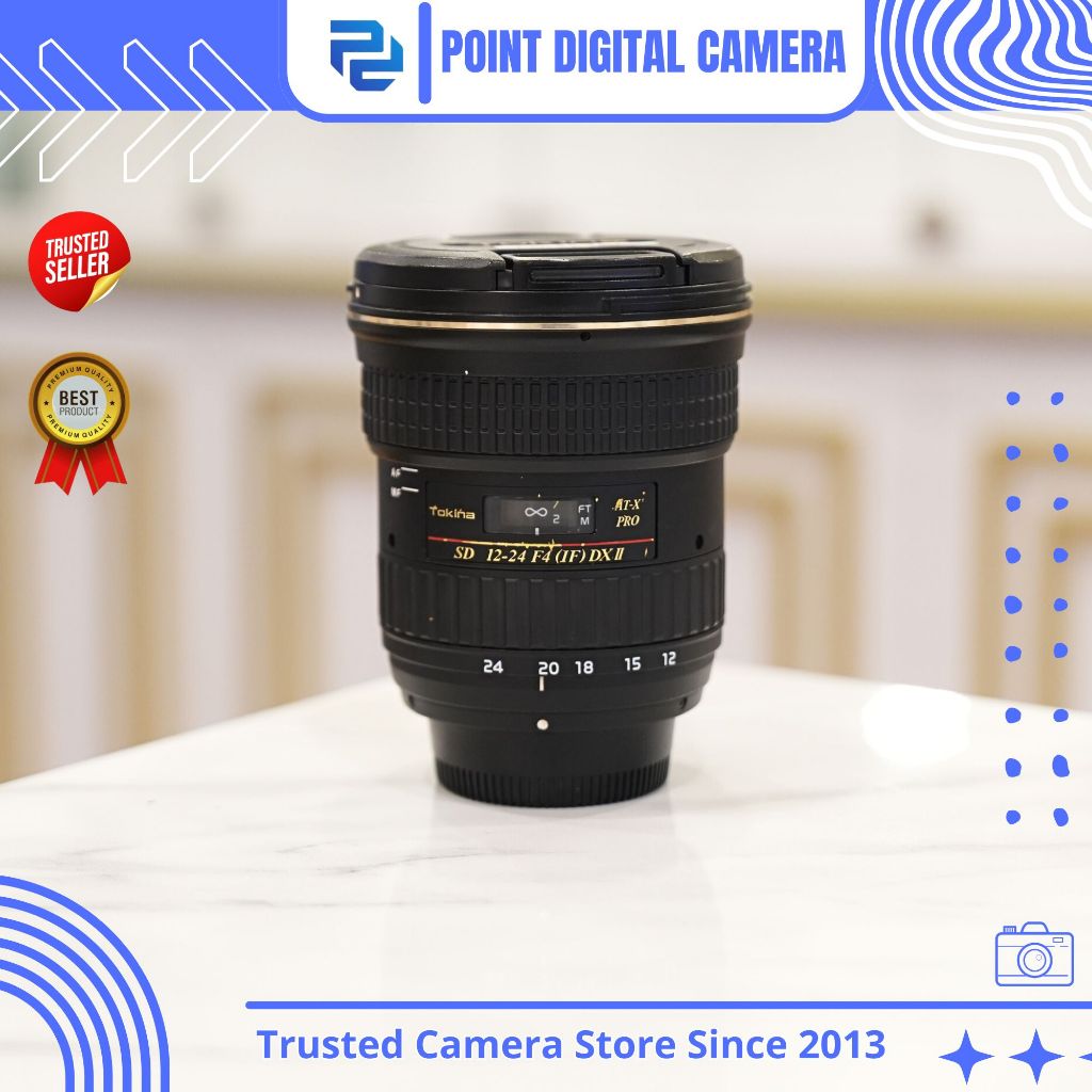 Lensa Tokina 12-24mm 12-24 mm DXII F4 for nikon