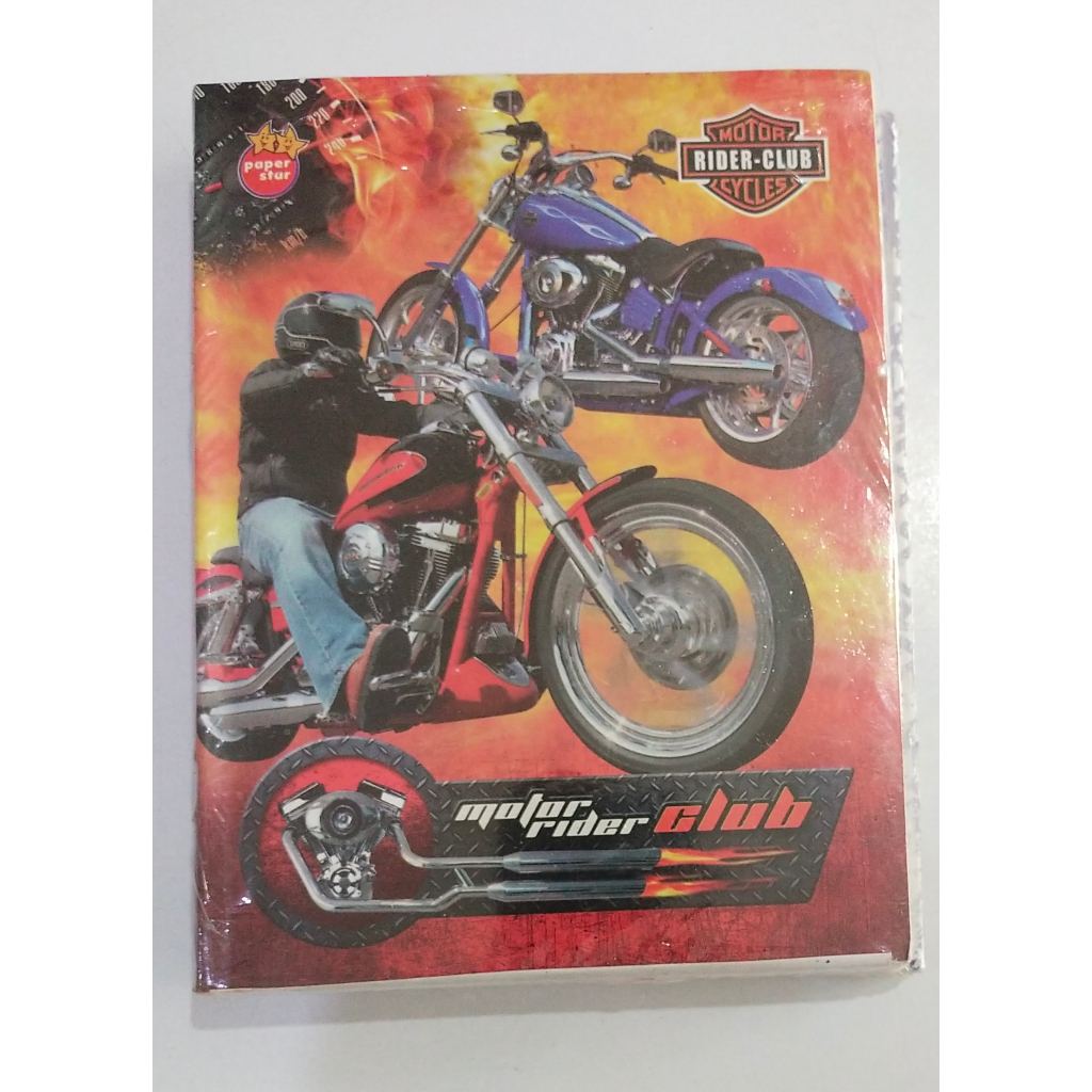 

BUKU TULIS 1 PAK (10 BUKU) 38 LEMBAR | MOTOR RIDER CLUB | PAPER STAR