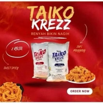 

TAIKO krezz guripang 500 gram rasa sapi panggang sweet spicy Snacks