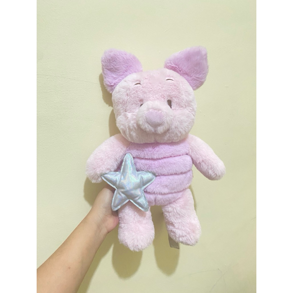 Boneka Karakter Piglet Pegang Bintang size 37cm Original / Boneka Piglet Winnie the Pooh / Boneka Ka