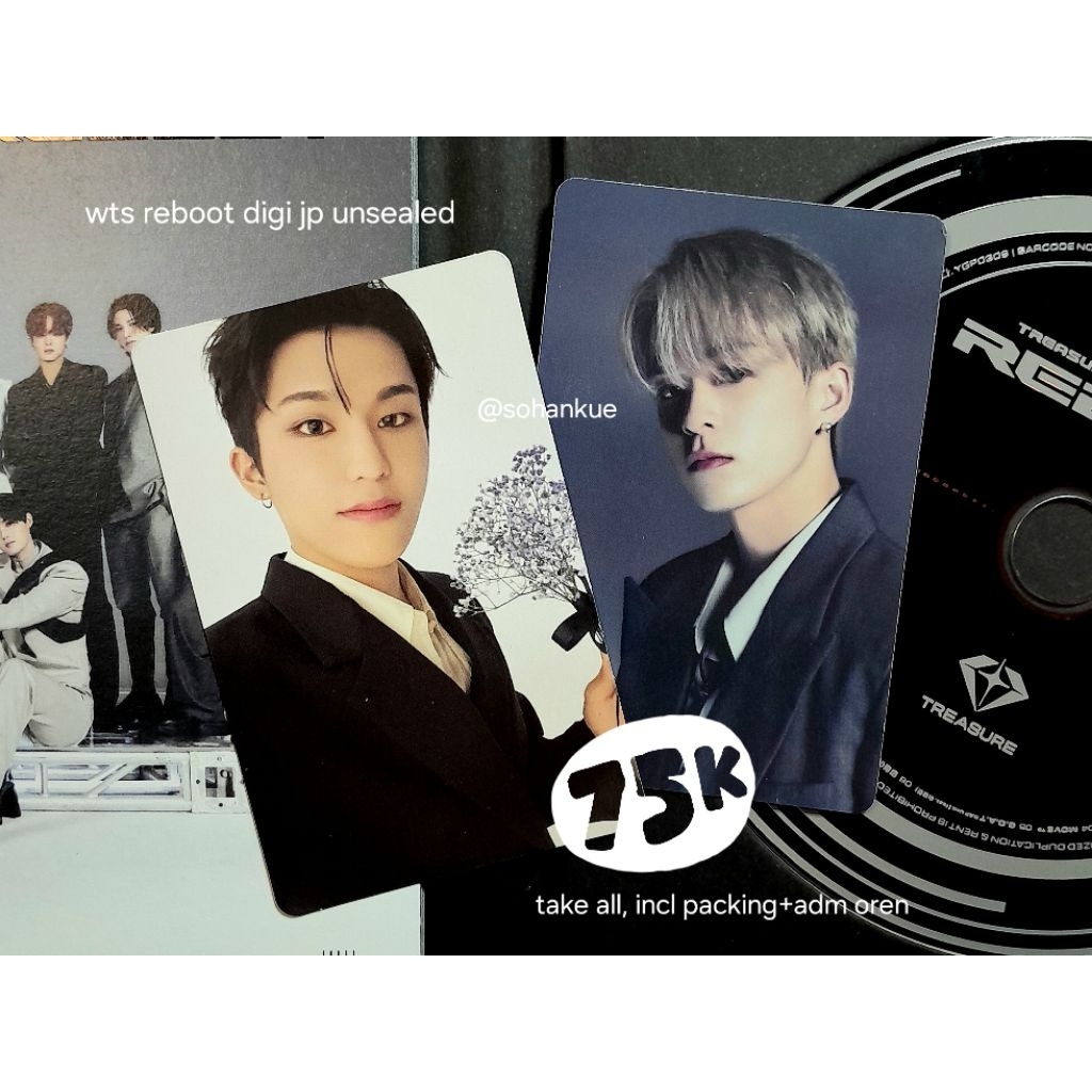 wts album digi jp reboot limited ver. 3 unsealed pc jeongwoo asahi treasure