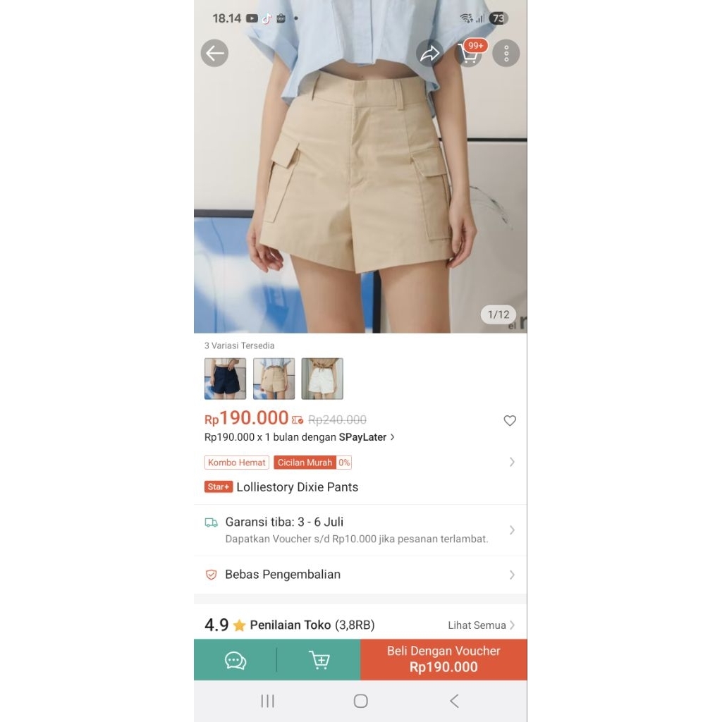 Preloved Lolliestory Dixiepants