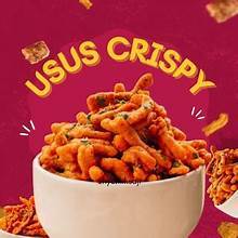 

Usus Ayam Crispy pedas 50 gram Original Asin Gurih