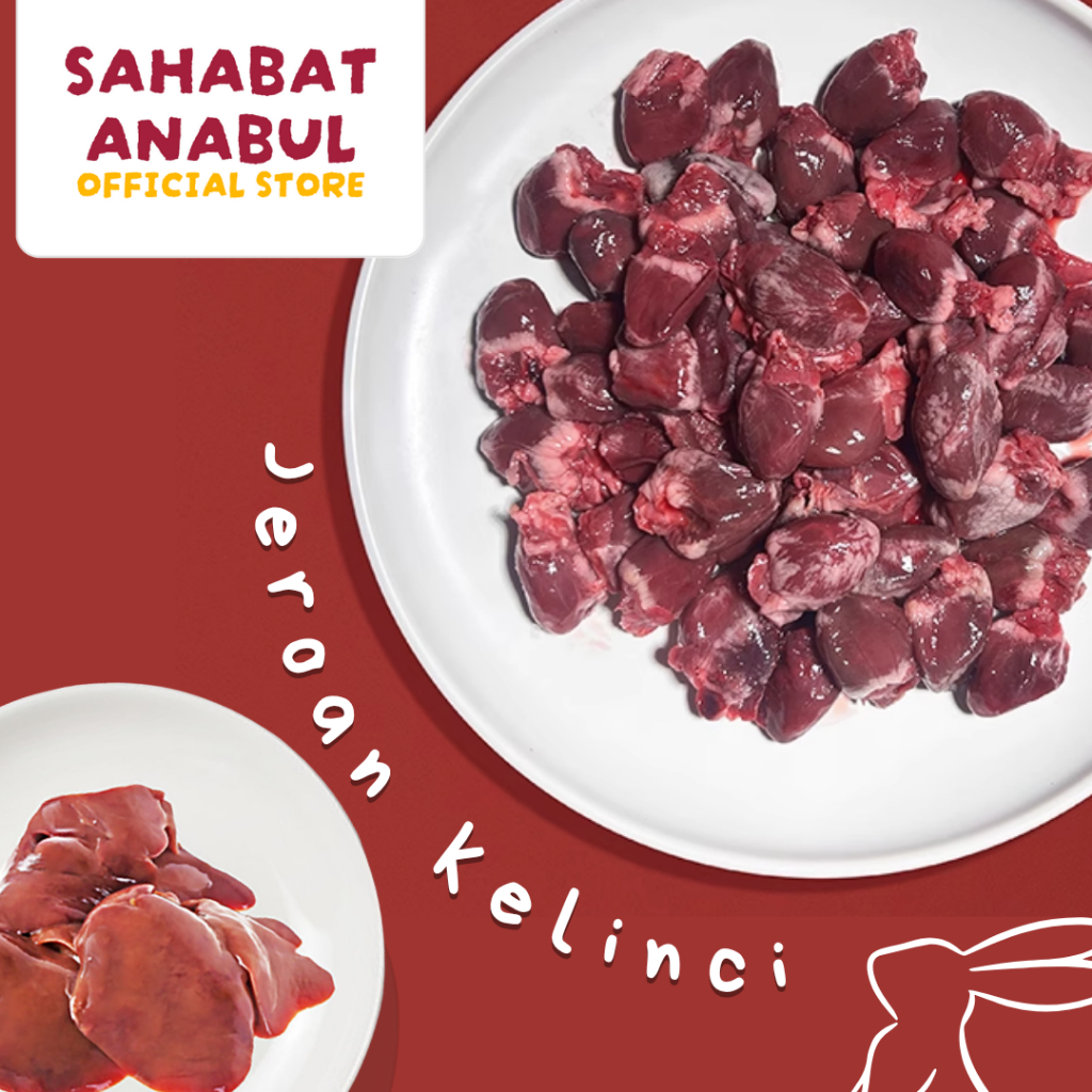 

JEROAN KELINCI MENTAH SEGAR / RABBIT ORGANS RAW FOOD / HATI / GINJAL / JANTUNG KELINCI