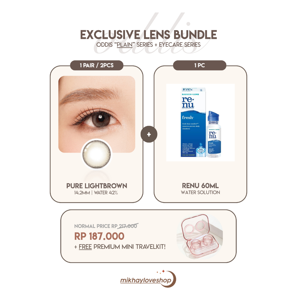 ODDIS Exclusive Bundle - Softlens Pure Series + Eyecare