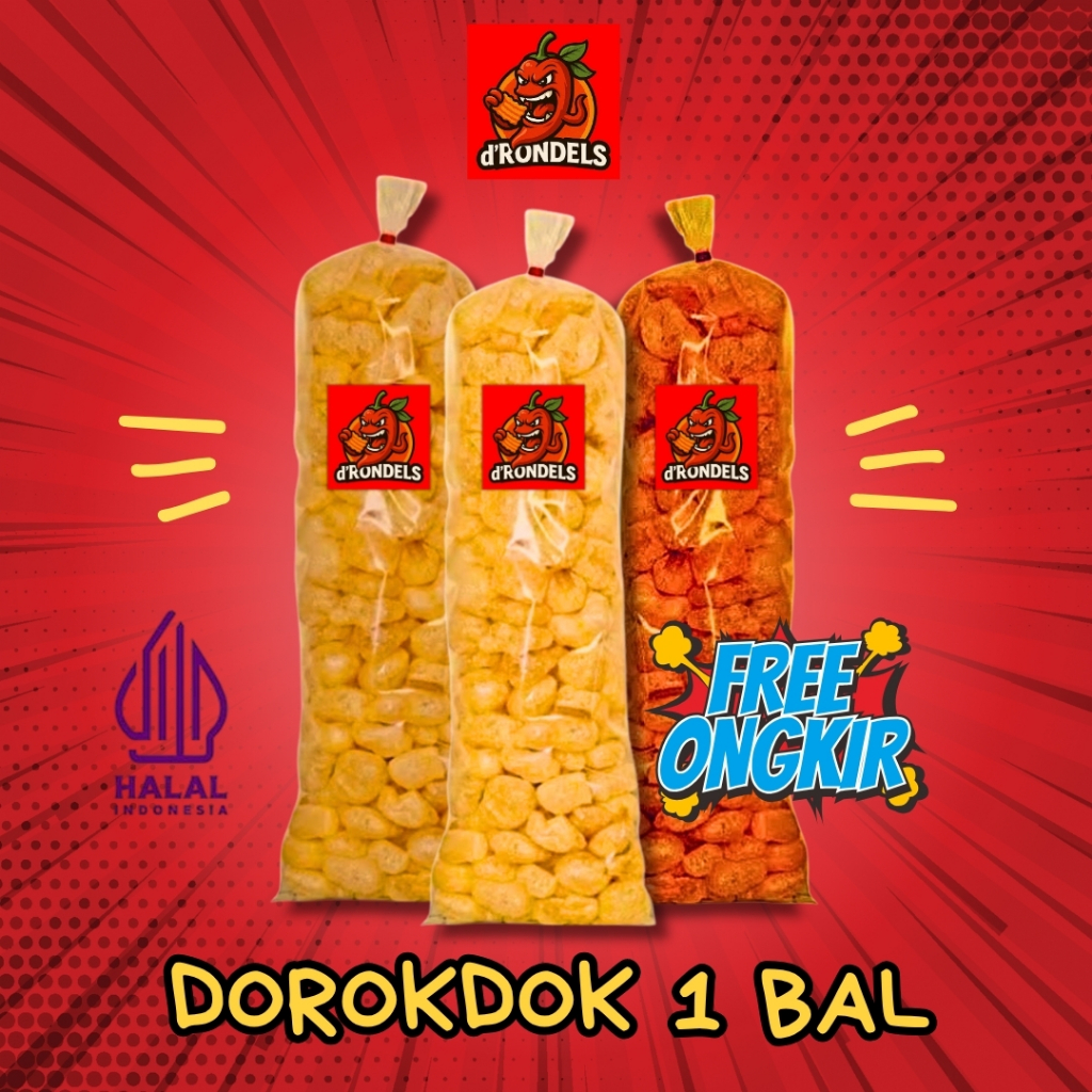 

Kerupuk Kulit Sapi Rambak Sapi Halal Dorokdok Asli Aneka Rasa Super Renyah 1 Bal 200 gr