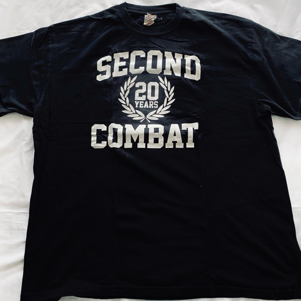 SECOND COMBAT 20 YEARS ANNIV T-SHIRT HARDCORE SXE