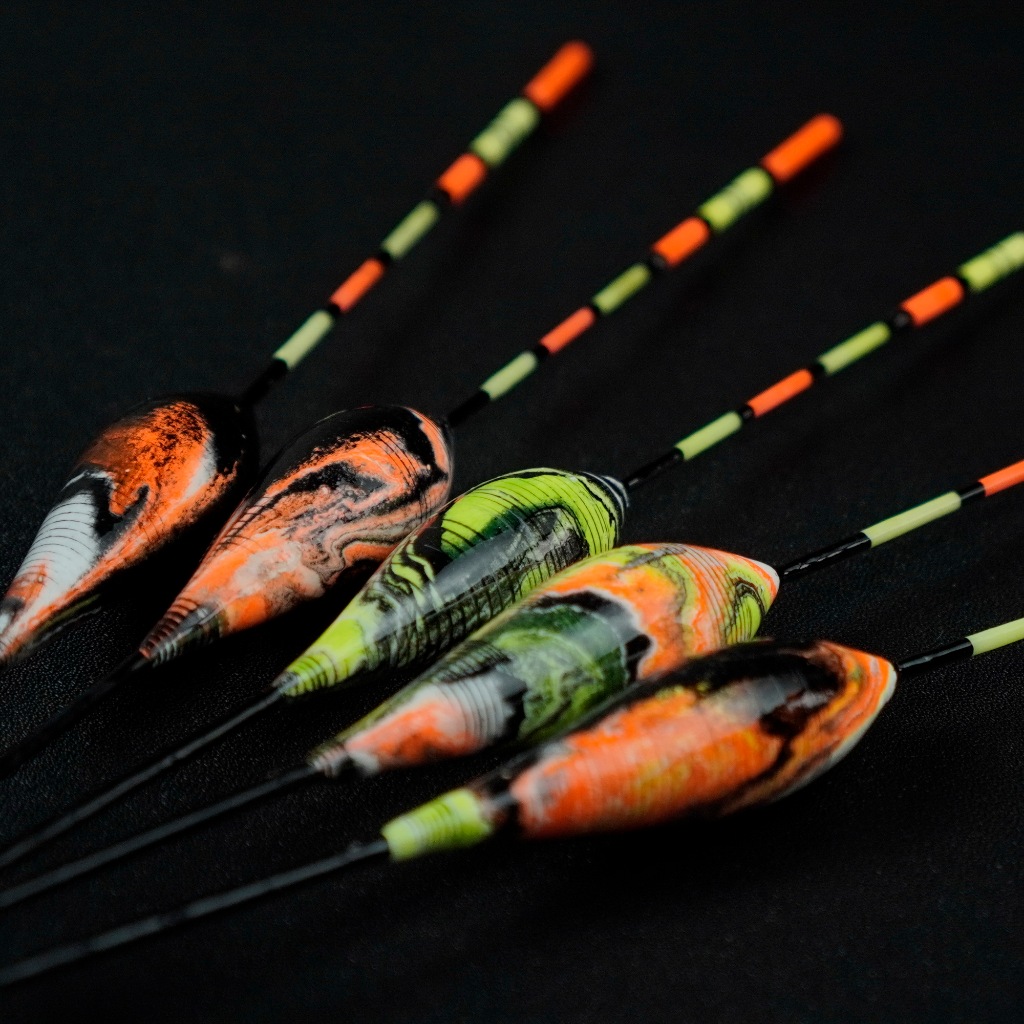 Kambangan Pancing Eksklusif 25cm Anti Badai Kumbul Sterofoam Padat Corak Abstrak Unik Pelampung TOP