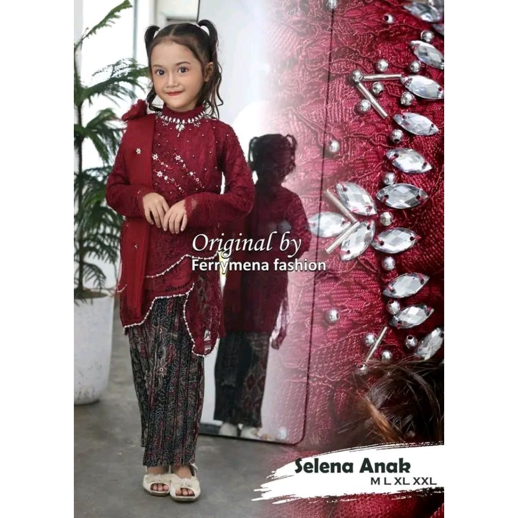 Preloved kebaya burkat anak 6-7 tahun dipakai 1 X