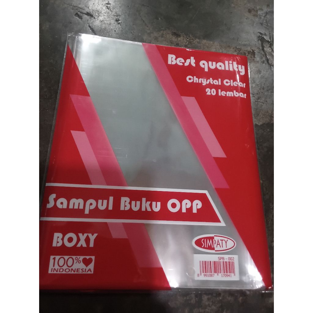 

1 Pack isi 20 Lembar Sampul Boxi Campus plastik
