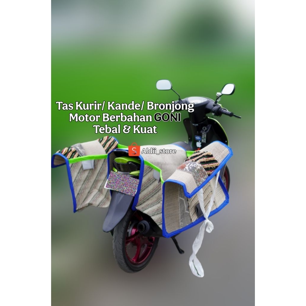 bronjong belajang motor ukuran jumbo bahan goni tebal kuat tas kandek motor tas obrok motor tas kuri