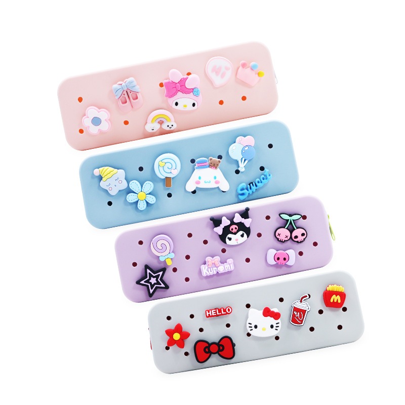 

Tempat Pensil Silikon Jibbits DIY Bisa Tempel Pasang Karakter Kartun Kul0mi