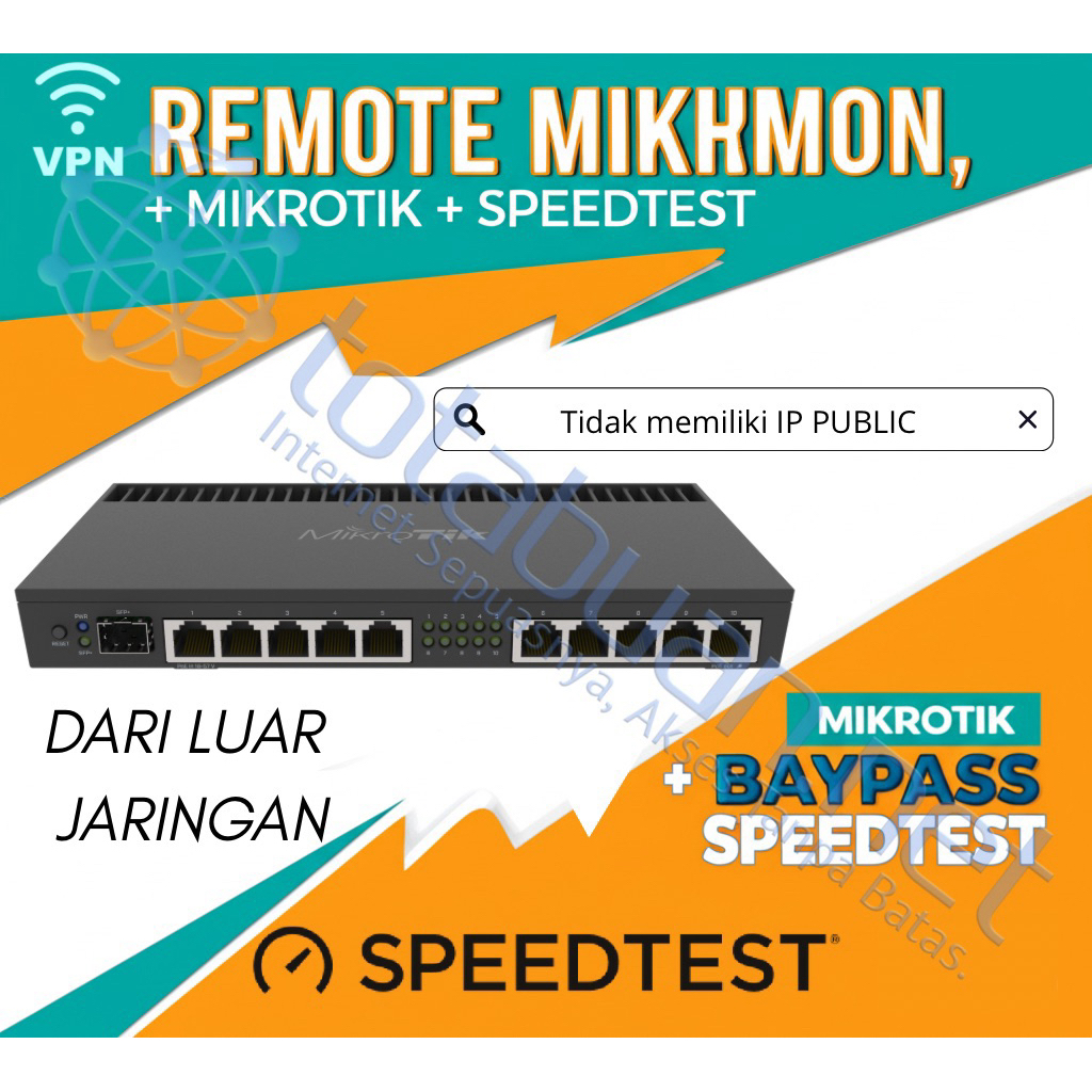 VPN Remote Mikhmon + Mikrotik + Baypass