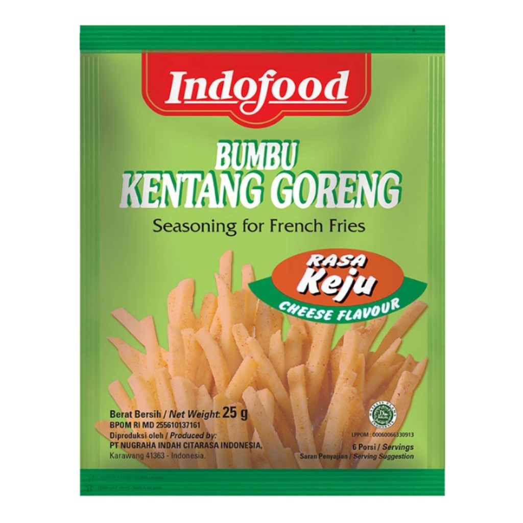 

Indofood Bumbu Kentang Goreng Keju 25 g