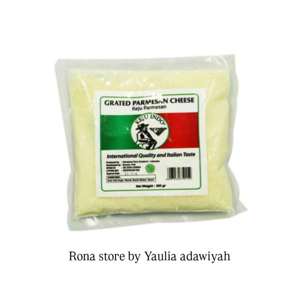 

Parmesan Bubuk 300 Gr indo cheese Grated cheese