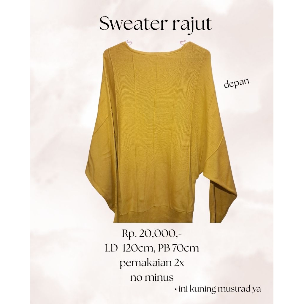 Sweater rajut premium tebal