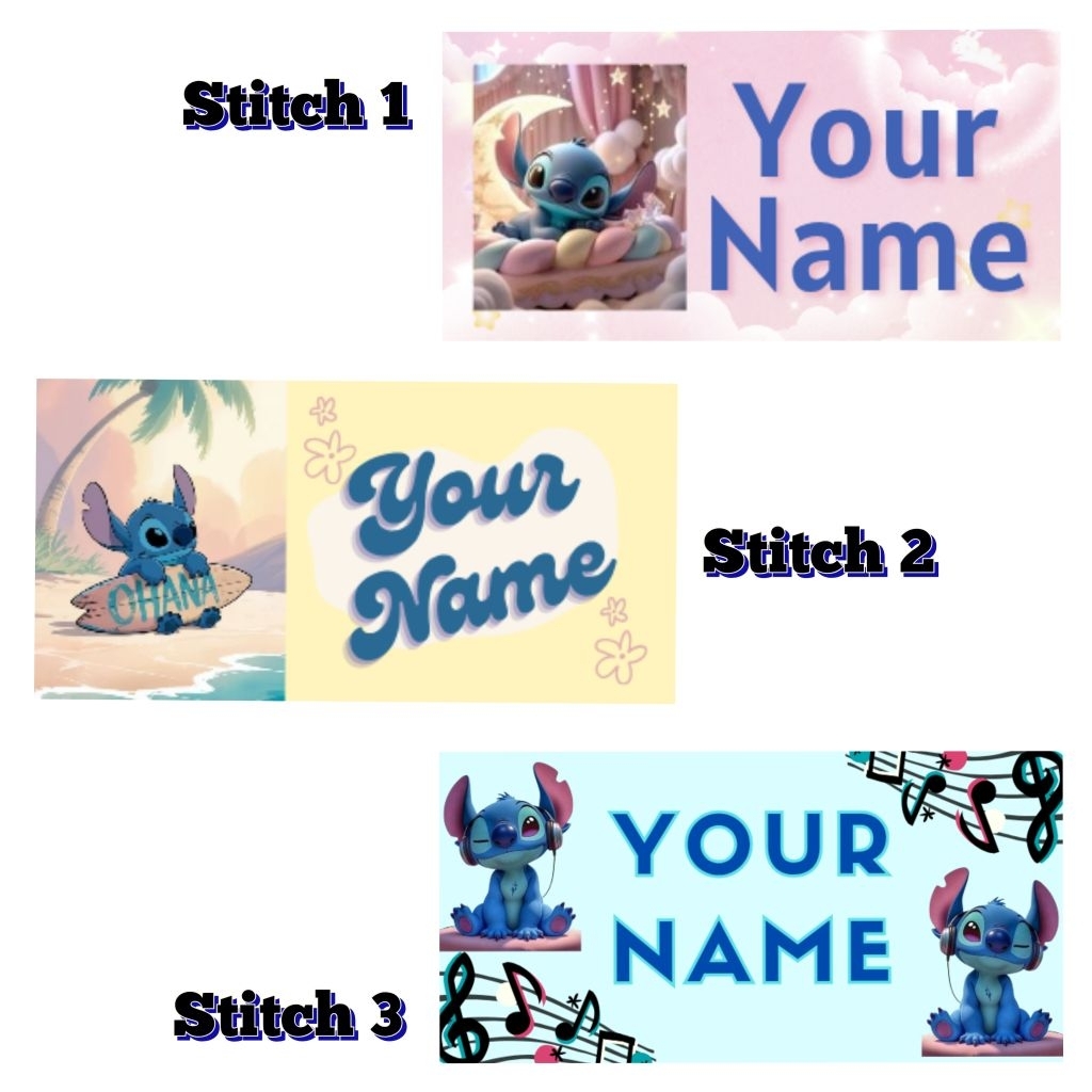 

Label Stiker Nama Waterproof Tebal Anti Air Ukuran Kecil Medium Tumbler Alat Tulis Buku Tempat Bekal Cute Futsal Basket Alien Stitch