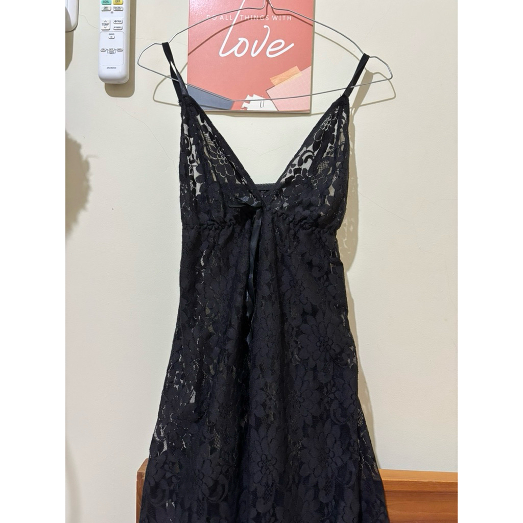 FELANCY Lingerie Sexy Dress - Black