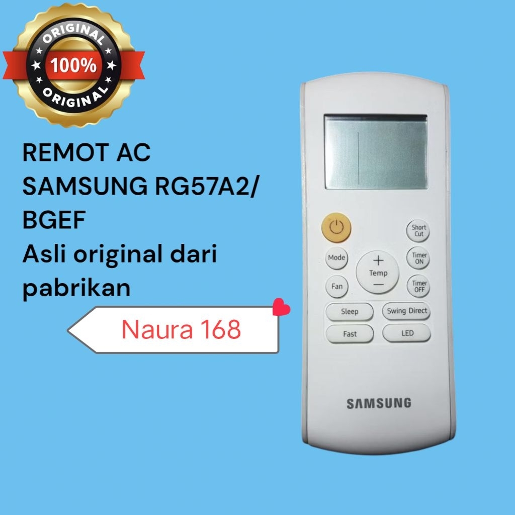 REMOT AC SAMSUNG RG57A2/BGEF SECOND ORIGINAL BAWAAN DARI AC PABRIKAN /REMOTE AC SAMSUNG BARANG DI JA