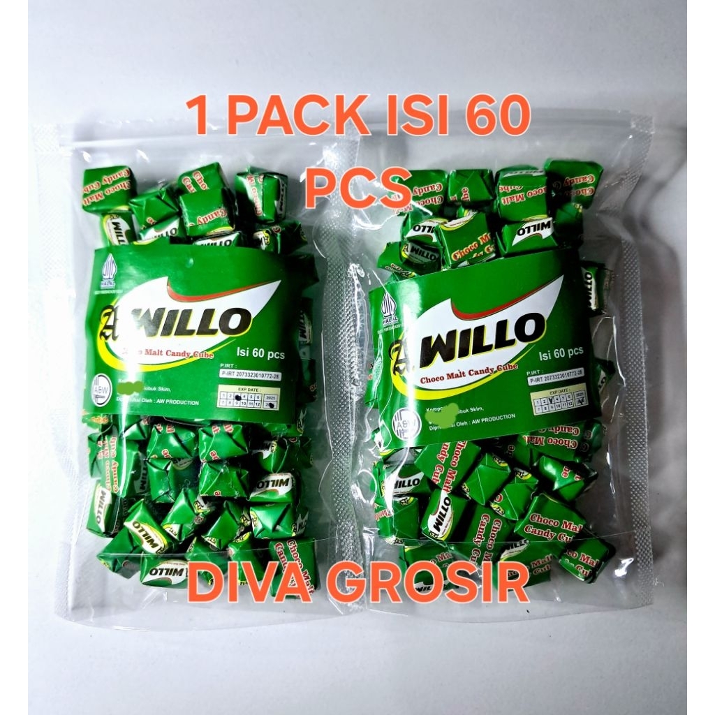 

1 PACK PERMEN CUBE WILLO/AWILLO ISI 60 PCS