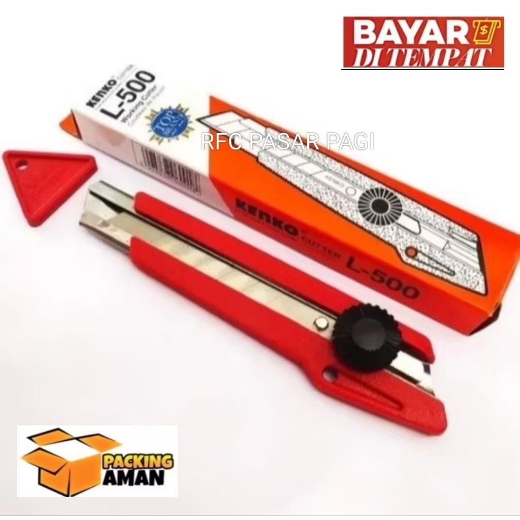 

Redy (1pis)PISAU CUTTER BESAR KENKO L-500 BESAR ORIGINAL