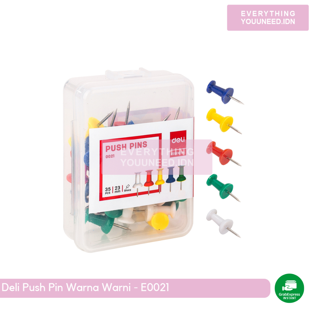 

Deli Push Pin Warna Warni - E0021