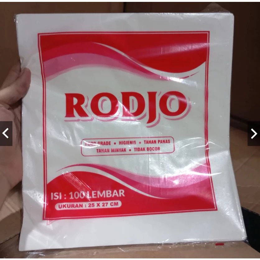 Kertas Nasi KFC 100 Lembar Ukuran 27cm x 25cm