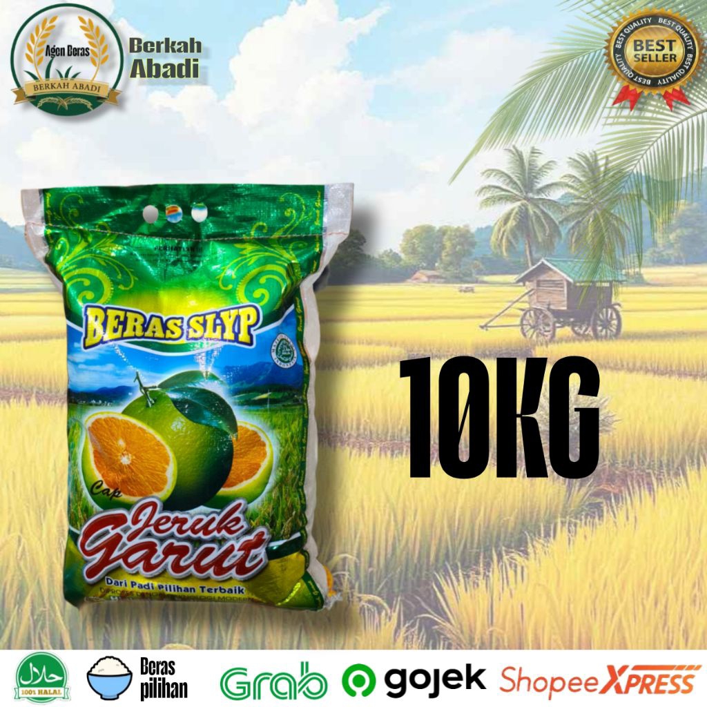 

Beras Jeruk Garut 10KG Berkualitas super premium - Nasi pulen & wangi